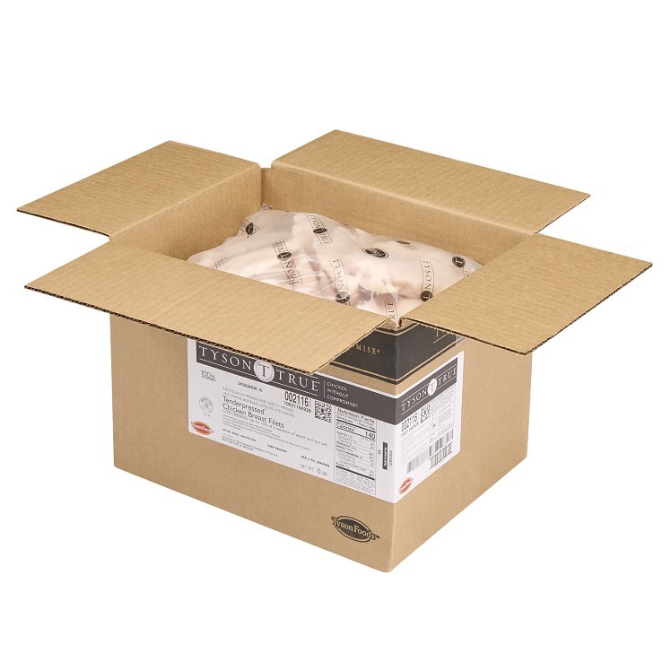 TYSON TENDERPRESSED BONELESS SKINLESS CHICKEN BREAST FILLET