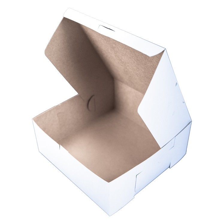 SOUTHERN CHAMPION TRAY CAKE BOX WHITE 10X10X4 INCH