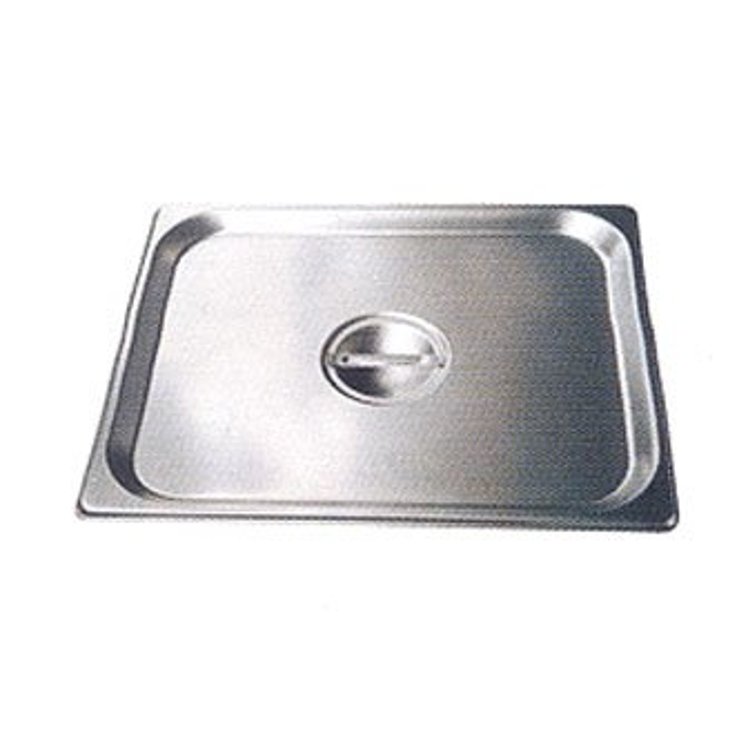 WINCO STAINLESS STEAM PAN COVER SOLID SIXTH SIZE