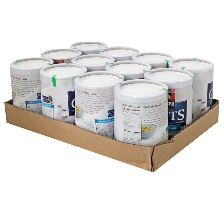 QUAKER GRITS, WHITE CORN QUICK CONTAINER