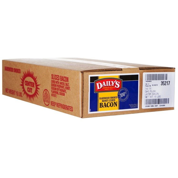 DAILYS PREMIUM MEATS HONEY CURED LAYER BACON 14/16