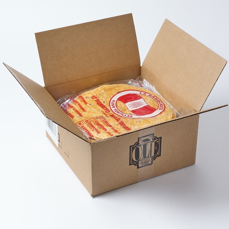 LA BANDERITA CHEDDAR JALAPENO FLOUR TORTILLA 12 INCH