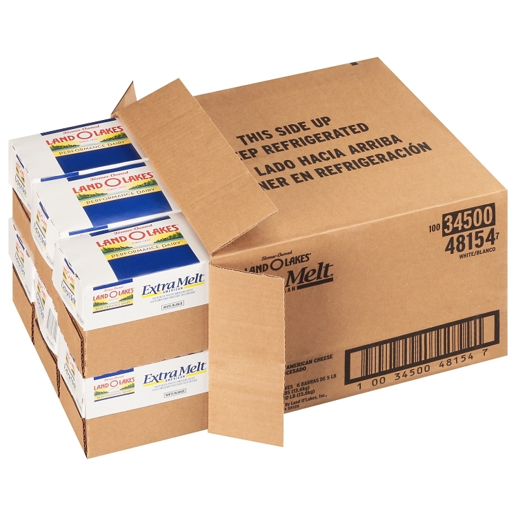 LAND O'LAKES EXTRA WHITE AMERICAN PROCESSED CHEESE LOAF EXTRA MELT