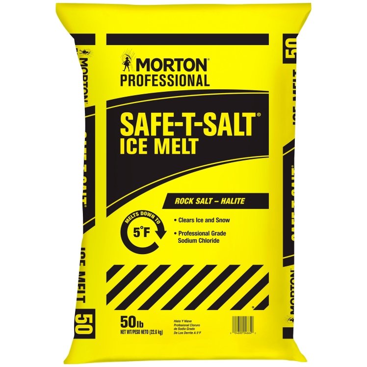 MORTON SALT ICE MELT ROCK SALT SAFE-T