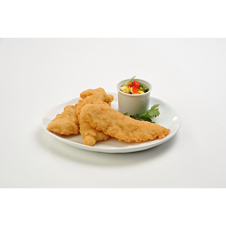 KOCH CHICKEN TENDER FRITTER 70-90 CT UNCOOKED HALAL