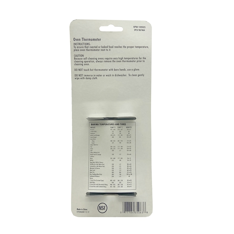 SUPERIOR / CES THERMOMETER OVEN DIAL 100/600 FAHRENHEIT