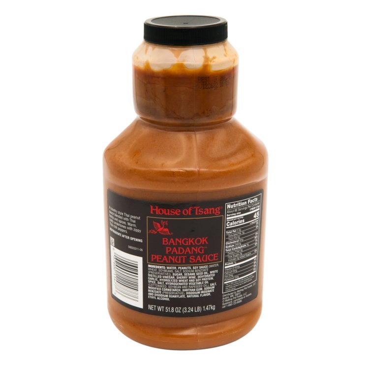 HOUSE OF TSANG SAUCE THAI PEANUT PLASTIC JUG SHELF