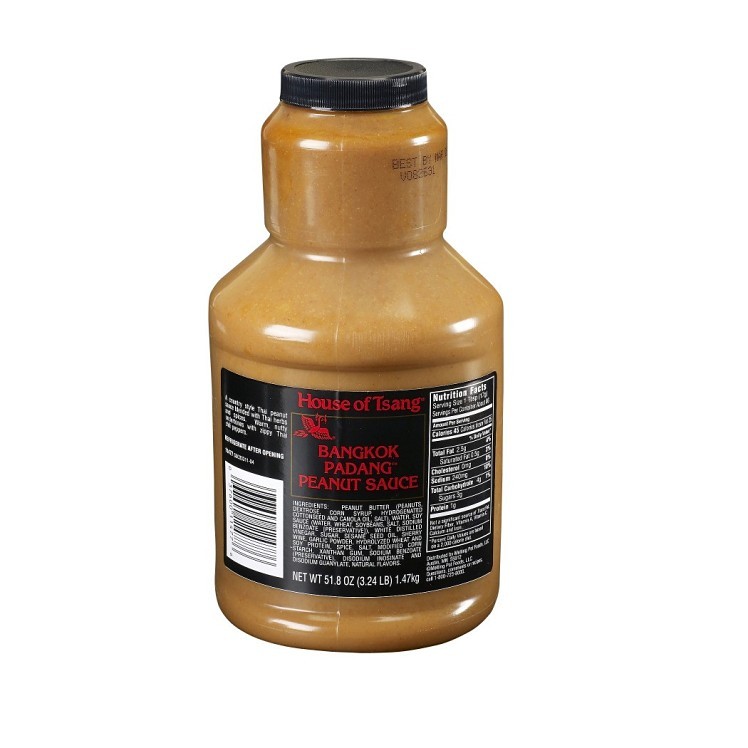 HOUSE OF TSANG SAUCE THAI PEANUT PLASTIC JUG SHELF