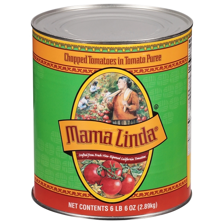 MAMA LINDA CHOPPED PEELED TOMATO IN JUICE CANNED