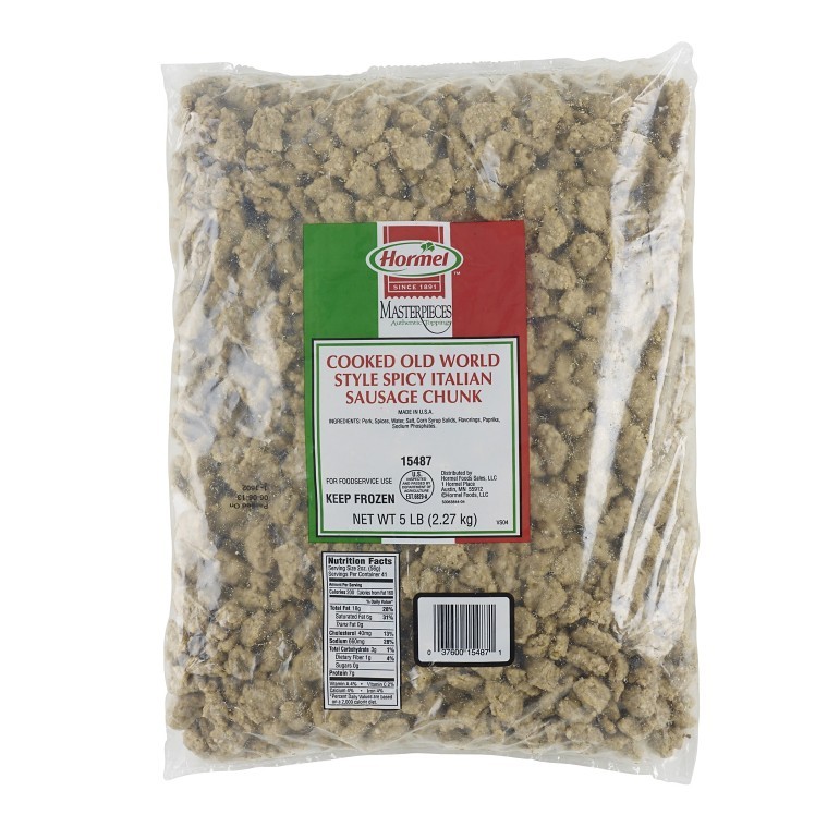 HORMEL COOKED HOT ITALIAN SAUSAGE CRUMBLES