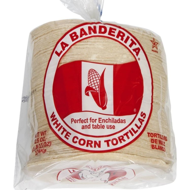 LA BANDERITA WHITE CORN TORTILLA 6 INCH