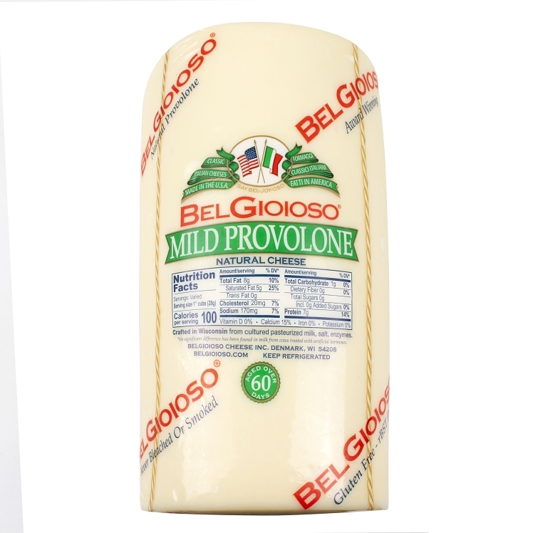 BELGIOIOSO CHEESE MILD SALMI PROVOLONE HALF