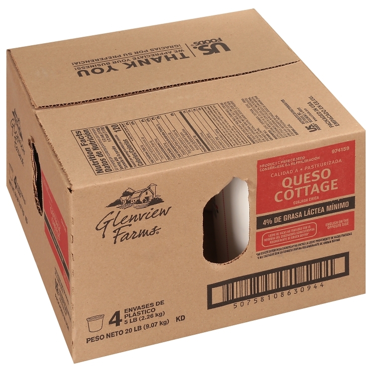 GLENVIEW FARMS CHEESE COTTAGE SMALL CURD 4%