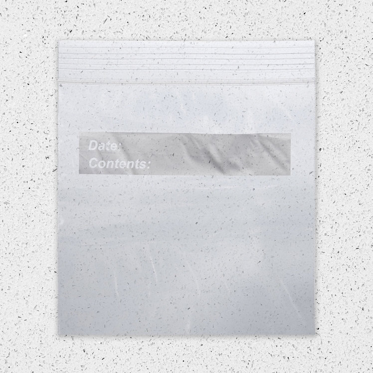 MONOGRAM RESEALABLE 6X6 CLEAR FOOD STORAGE BAGS