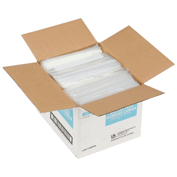 MONOGRAM RESEALABLE 6X6 CLEAR FOOD STORAGE BAGS