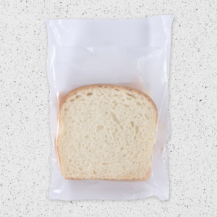 MONOGRAM FLIP TOP CLEAR PLASTIC FOOD STORAGE BAG 7X9