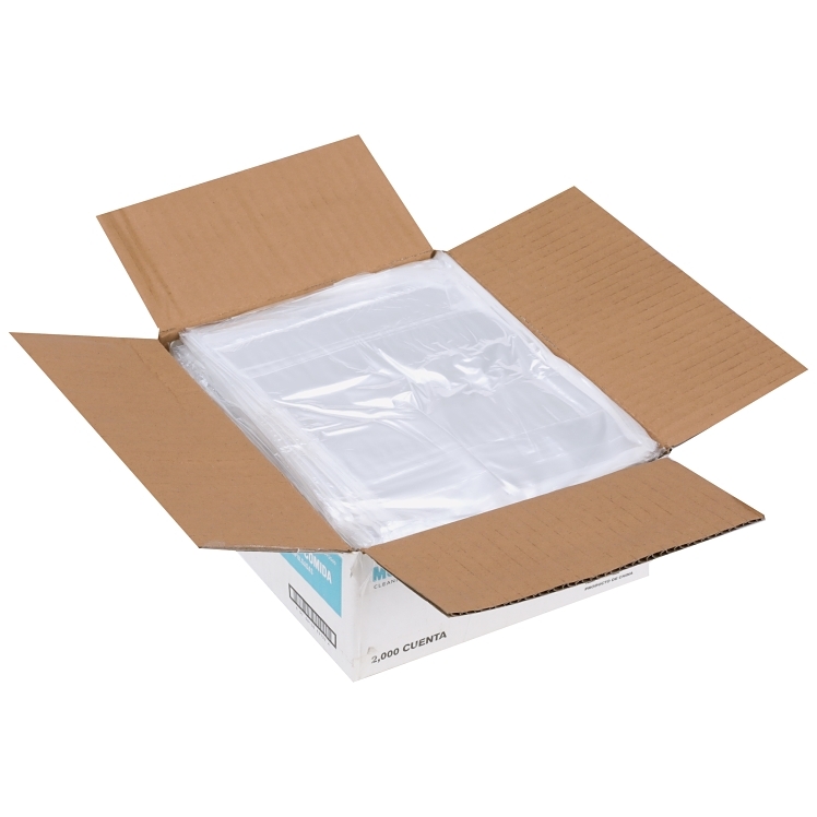 MONOGRAM FLIP TOP CLEAR PLASTIC FOOD STORAGE BAG 7X9