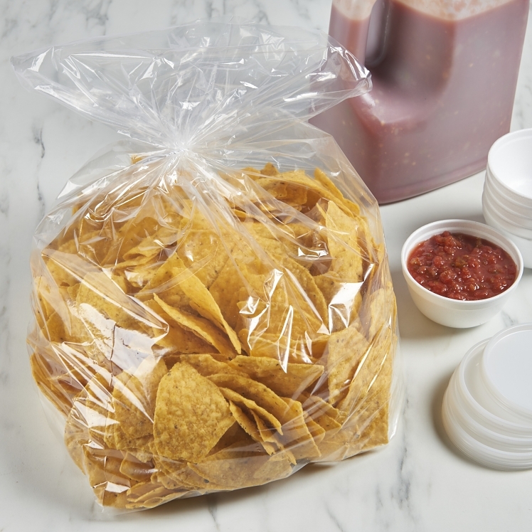 MONOGRAM 10X8X24 UTILITY TWIST CLEAR PLASTIC FOOD STORAGE BAGS