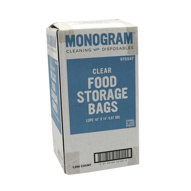 MONOGRAM BAG, FOOD STORAGE 10X14 UTILITY