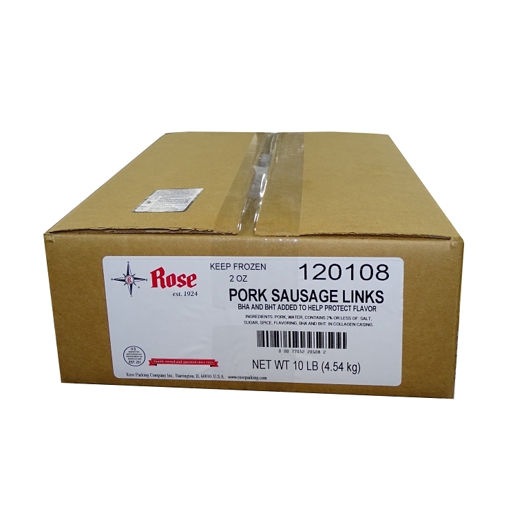 ROSE RAW PORK SAUSAGE LINK 2 OZ