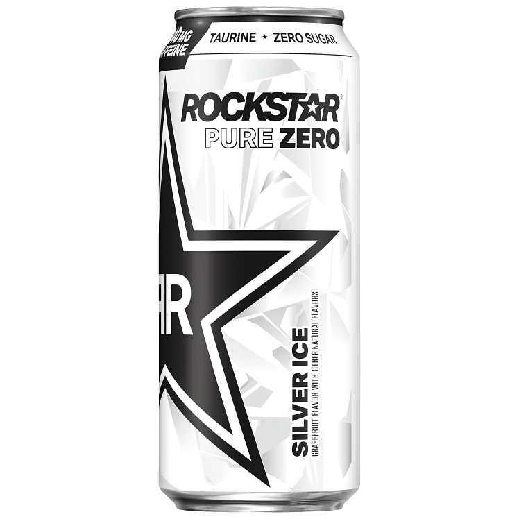 ROCKSTAR ENERGY PURE ZERO SILVER ICE