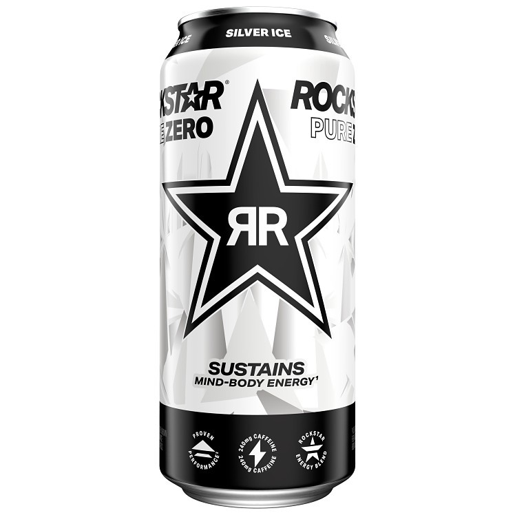 ROCKSTAR ENERGY PURE ZERO SILVER ICE