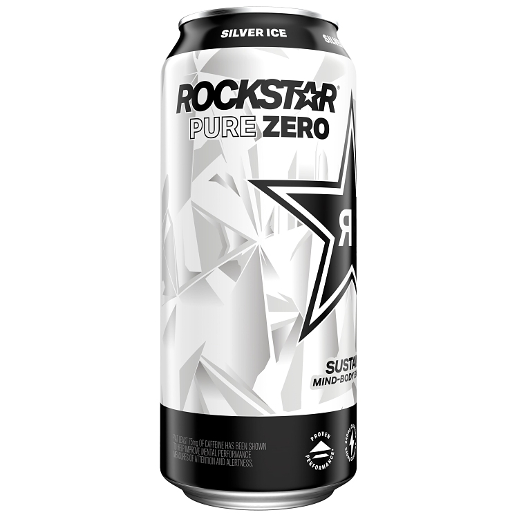ROCKSTAR ENERGY PURE ZERO SILVER ICE