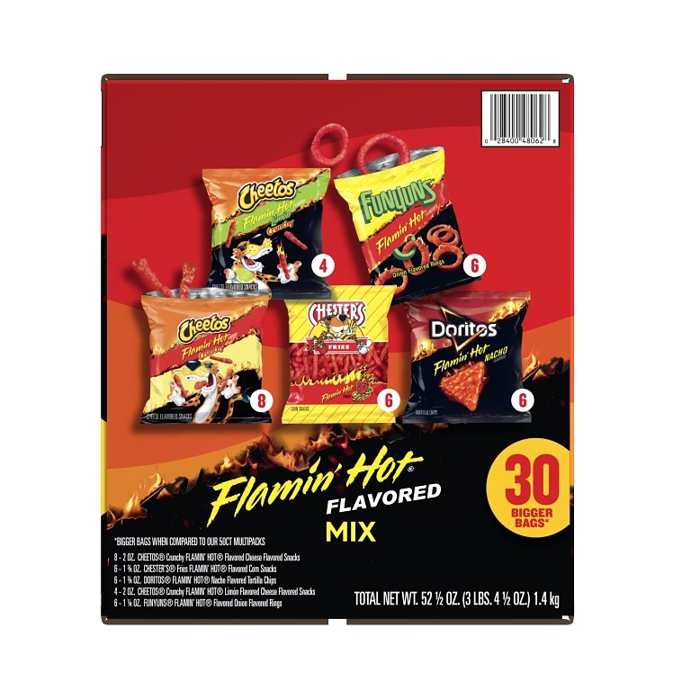 FRITO LAY VARIETY PACK CHIPS FLAMING HOT 30 COUNT