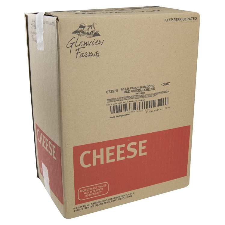 GLENVIEW FARMS MILD CHEDDAR CHEESE FANCY SHREDDED