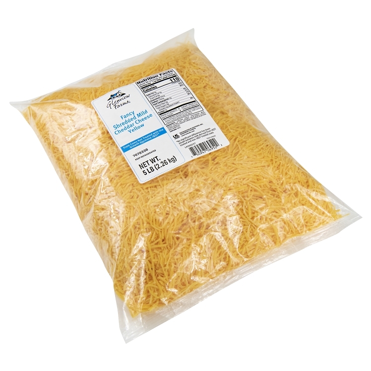 GLENVIEW FARMS MILD CHEDDAR CHEESE FANCY SHREDDED