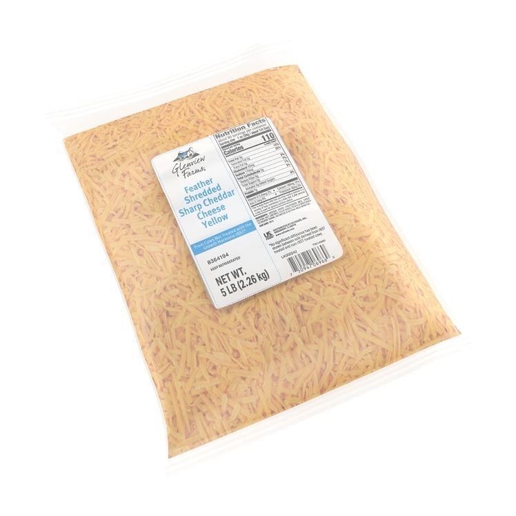 GLENVIEW FARMS FEATHER SHRED SHARP CHEDDAR CHEESE