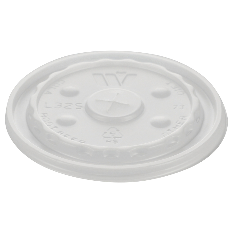 MONOGRAM LID CUP 32 OZ BUBBLE STRAW SLOTTED POLYSTYRENE