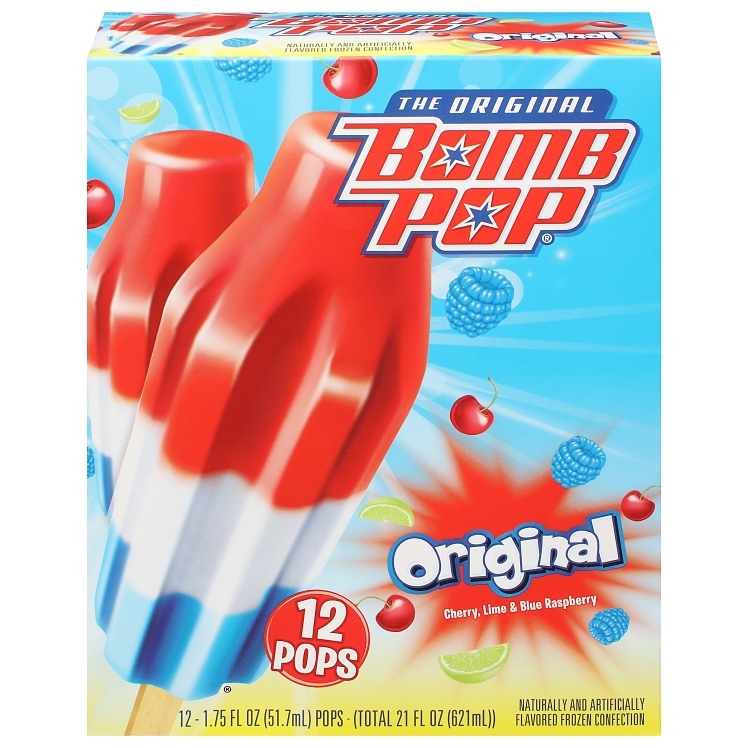 BOMB POP POPSICLE CHERRY LIME RASPBERRY BLUE - US Foods CHEF'STORE