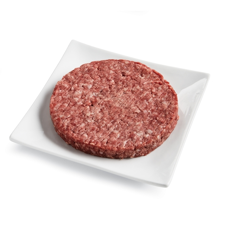 STOCK YARDS BEEF PATTY GROUND 75/25 AMERICAN WAGYU ROUND .55 INCH THICK NATURAL