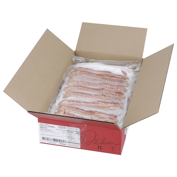JIMMY DEAN FULLY COOKED SMOKED THICK BACON SLICES
