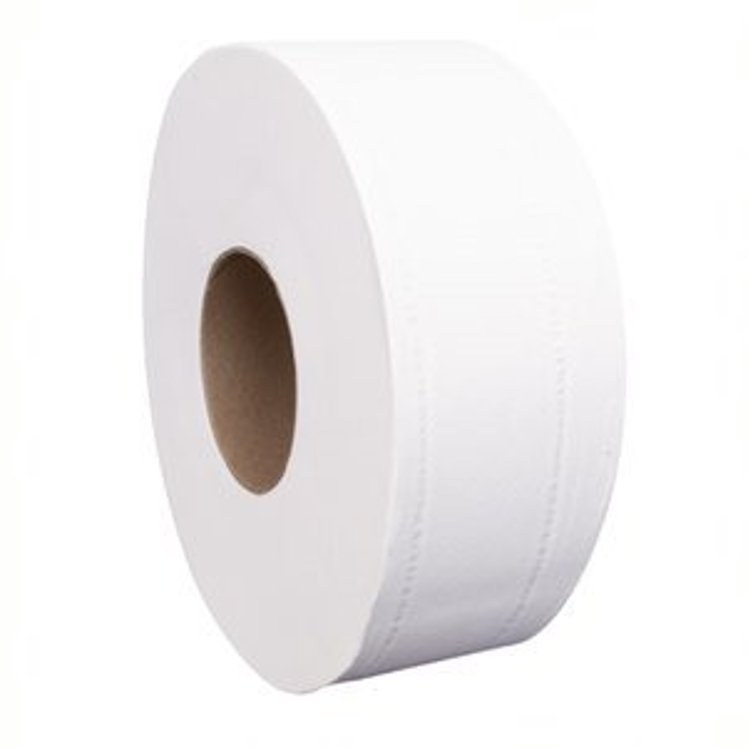 RIGHT CHOICE 9 X 1000' 2 PLY WHITE JUMBO TOILET TISSUE ROLL