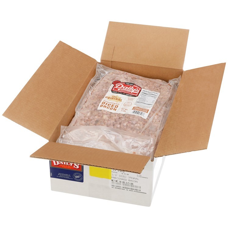 DAILYS PREMIUM MEATS FULLY COOKED ORIGINAL DICED BACON