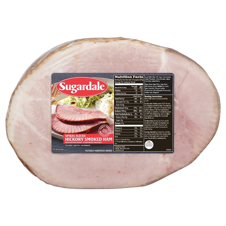 SUGARDALE HALF SPIRAL SLICED SMOKED COOKED HAM BONE-IN