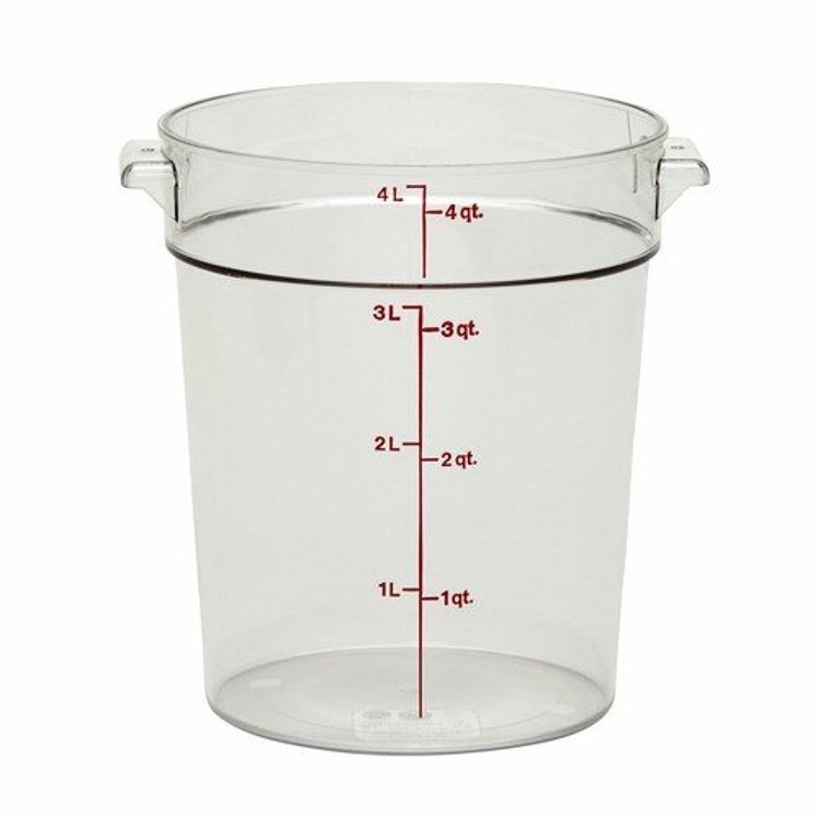 CAMBRO CONTAINER ROUND CLEAR 4 QUART