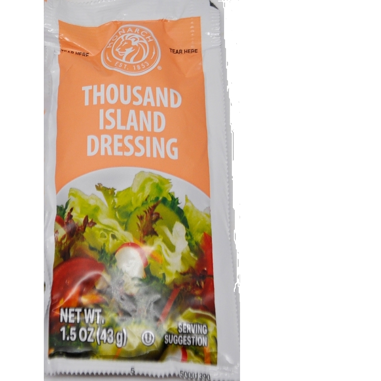 MONARCH 1000 ISLAND DRESSING PACKETS