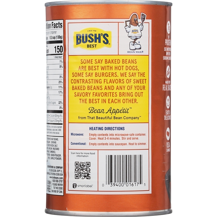 BUSHS BEST BUSHS BAKED BEANS ORIGINAL