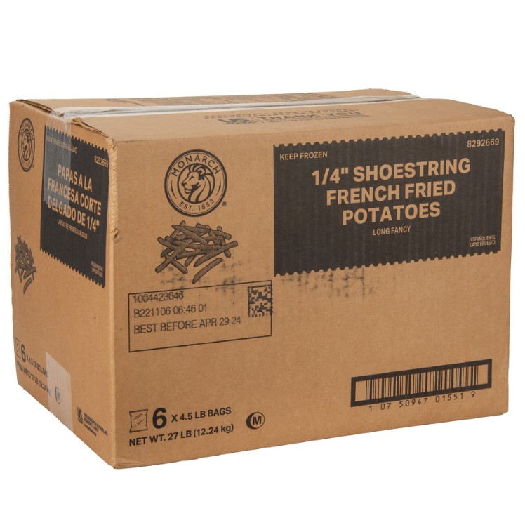 MONARCH 1/4 INCH SHOESTRING FRENCH FRIES