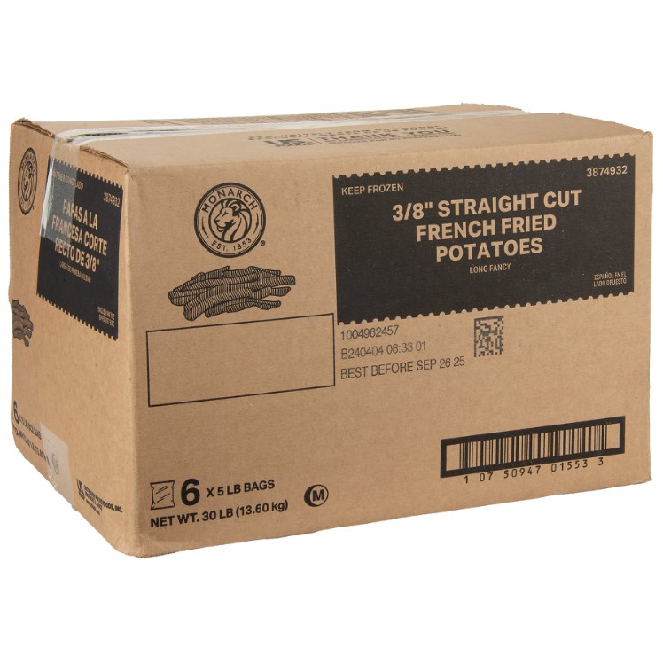 Monarch 3/8 in. Long Straight Cut French Fries