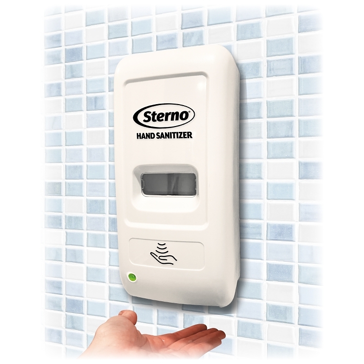 STERNO HAND SANITIZER AUTOMATIC DISPENSER WHITE