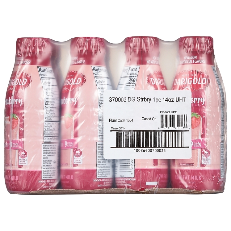 DARIGOLD UHT STRAWBERRY MILK BOTTLE
