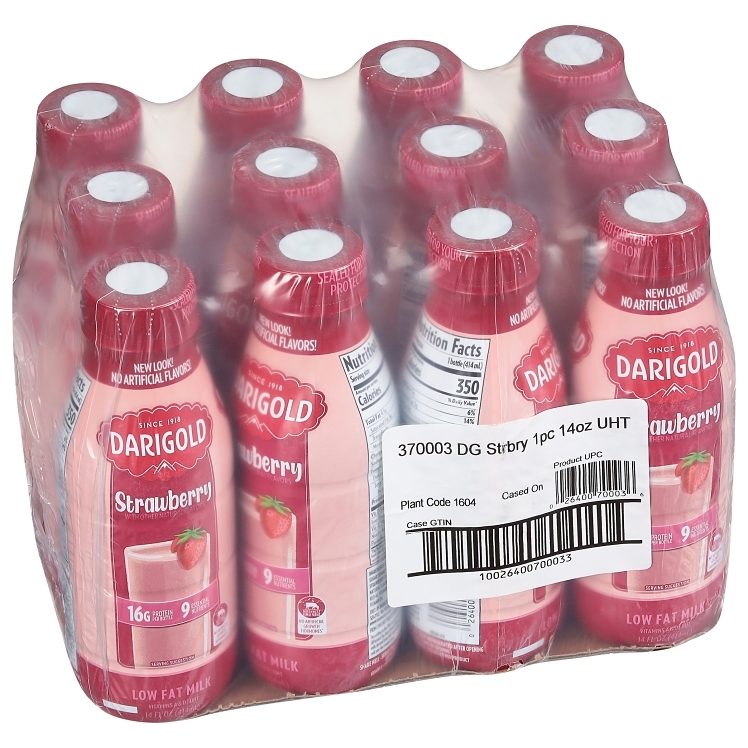 DARIGOLD UHT STRAWBERRY MILK BOTTLE