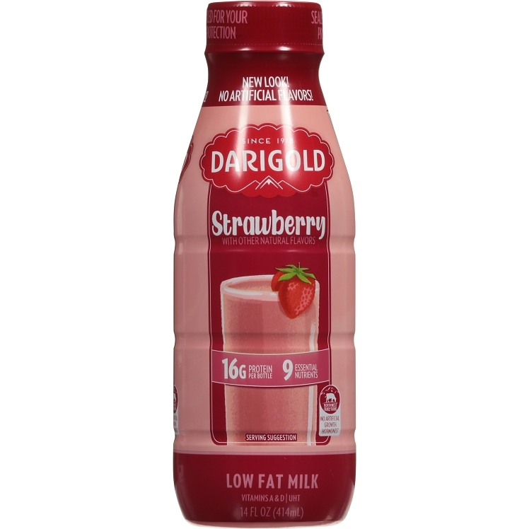 DARIGOLD UHT STRAWBERRY MILK BOTTLE