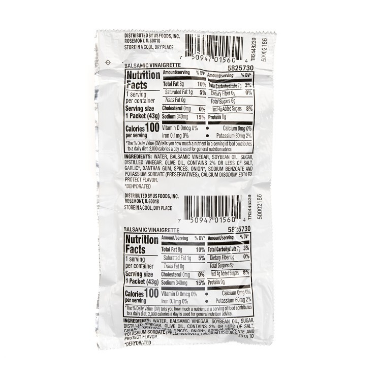 MONARCH BALSAMIC VINAIGRETTE POUCH