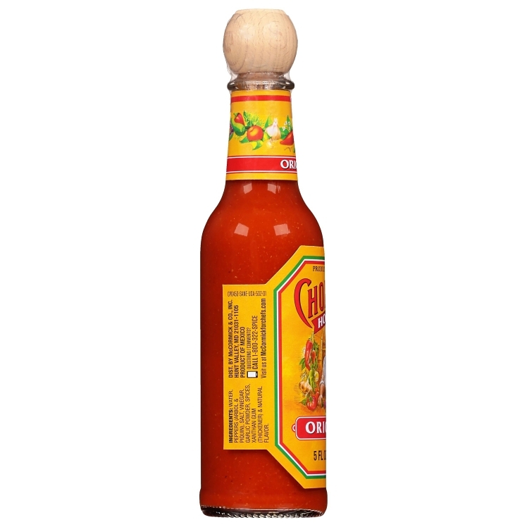 CHOLULA RED HOT SAUCE GLASS BOTTLE SHELF