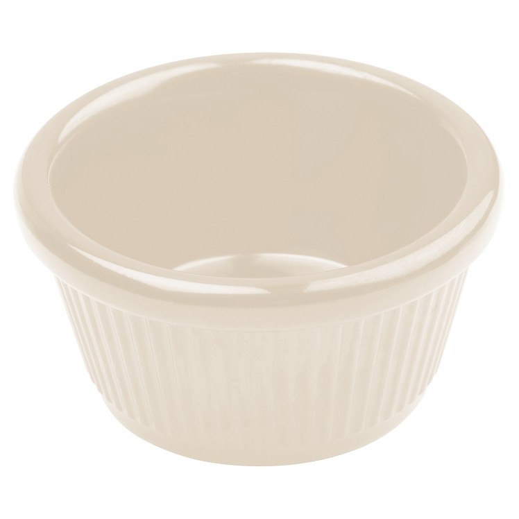 WINCO BONE FLUTED RAMEKIN 4 OZ